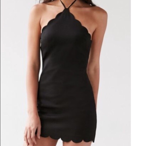 urban outfitters black bodycon dress